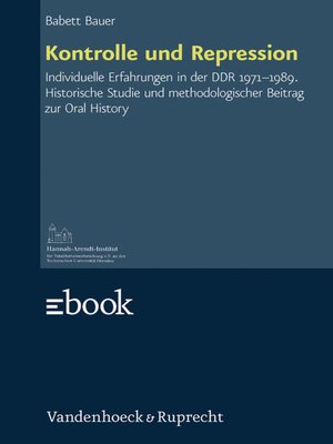 cover image of Kontrolle und Repression